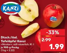 Kaufland DE Dtsch./ital. Tafeläpfel Kanzi aanbieding