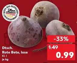Kaufland DE Dtsch. Rote Bete, lose aanbieding