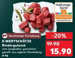 Kaufland DE K-wertschätze Rindergulasch aanbieding