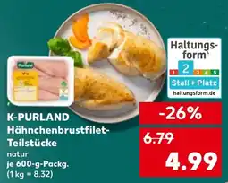 Kaufland DE K-purland Hähnchenbrustfilet Teilstücke aanbieding