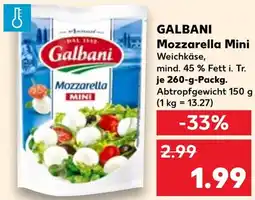 Kaufland DE Galbani Mozzarella Mini aanbieding