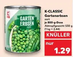 Kaufland DE K-classic Gartenerbsen aanbieding
