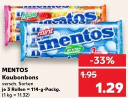 Kaufland DE Mentos Kaubonbons aanbieding
