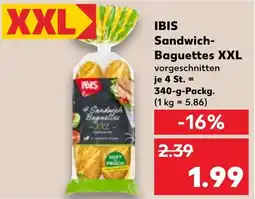 Kaufland DE IBIS Sandwich Baguettes XXL aanbieding