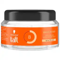 Trekpleister Taft Maxx Power Level 8 Styling Gel aanbieding