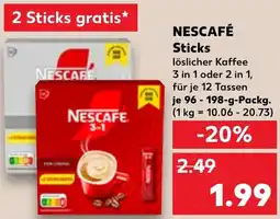 Kaufland DE Nescafé Sticks aanbieding