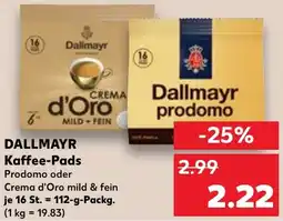 Kaufland DE Dallmayr Kaffee Pads aanbieding