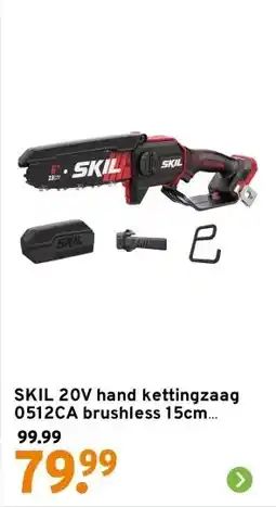 GAMMA SKIL 20V hand kettingzaag 0512CA brushless 15cm (zonder accu) aanbieding