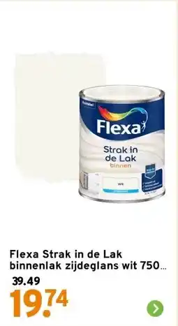 GAMMA Flexa Strak in de Lak binnenlak zijdeglans wit 750 ml aanbieding