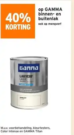 GAMMA op GAMMA binnen- en buitenlak aanbieding