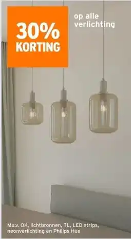 GAMMA op alle verlichting aanbieding