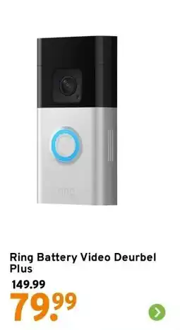 GAMMA Ring Battery Video Deurbel Plus aanbieding