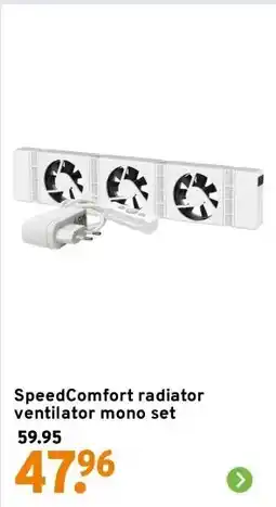 GAMMA SpeedComfort radiator ventilator mono set aanbieding