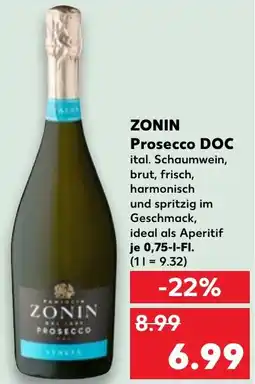 Kaufland DE Zonin Prosecco DOC aanbieding