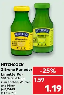 Kaufland DE Hitchcock Zitrone Pur oder Limette Pur aanbieding