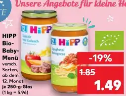 Kaufland DE HIPP Bio-Baby Menü aanbieding