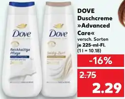 Kaufland DE Dove Duschcreme Advanced Care aanbieding