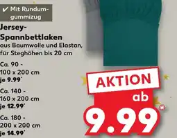 Kaufland DE Jersey Spannbettlaken aanbieding