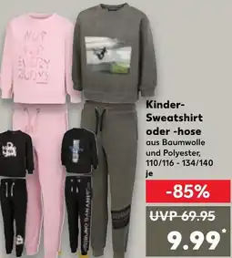 Kaufland DE Kinder Sweatshirt oder hose aanbieding
