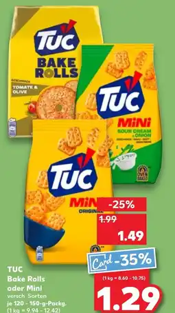 Kaufland DE TUC Bake Rolls oder Mini aanbieding