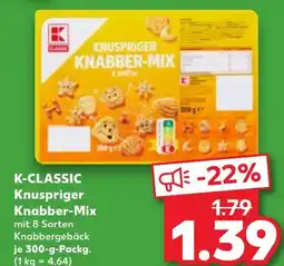 Kaufland DE K-CLASSIC Knuspriger Knabber-Mix aanbieding
