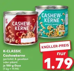 Kaufland DE K-CLASSIC Cashewkerne aanbieding