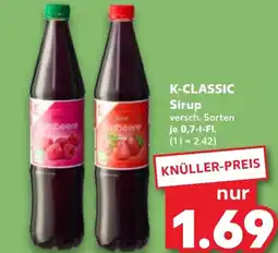 Kaufland DE K-CLASSIC Sirup aanbieding