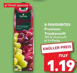 Kaufland DE K-FAVOURITES Premium Traubensaft aanbieding