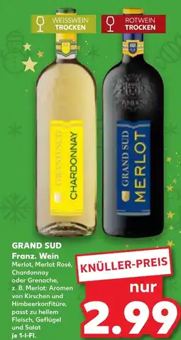 Kaufland DE Grand Sud Franz. Wein aanbieding