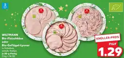 Kaufland DE WILTMANN Bio-Fleischkäse oder Bio-Geflügel-Lyoner aanbieding