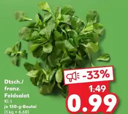 Kaufland DE Dtsch./ franz. Feldsalat aanbieding