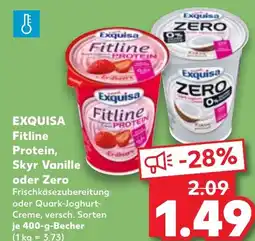 Kaufland DE Exquisa Fitline Protein, Skyr Vanille oder Zero aanbieding