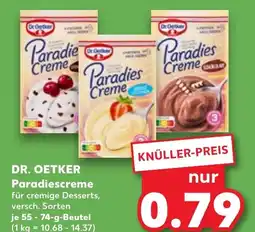 Kaufland DE Dr. Oetker Paradiescreme aanbieding