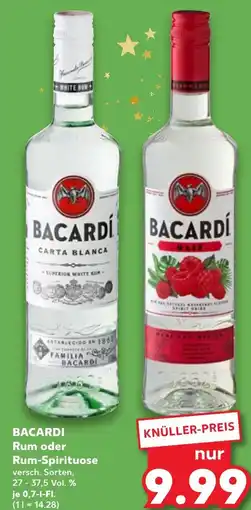 Kaufland DE Bacardi Rum oder Rum-Spirituose aanbieding