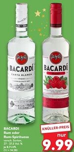 Kaufland DE Bacardi Rum oder Rum-Spirituose aanbieding