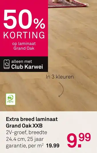 Extra breed laminaat Grand Oak XXB