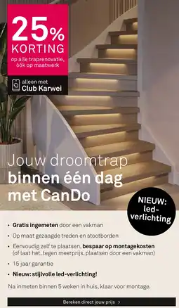 Karwei Op alle traprenovatie aanbieding