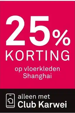 Karwei Op vloerkleden Shanghai aanbieding