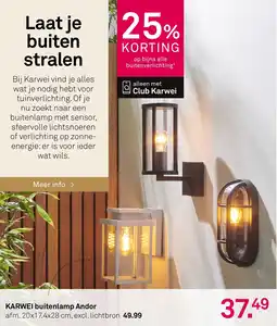 Karwei KARWEI buitenlamp Andor aanbieding