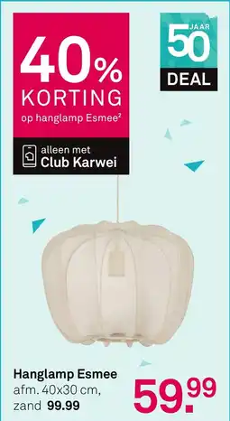 Karwei Hanglamp Esmee aanbieding