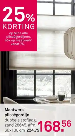 Karwei Maatwerk plisségordijn aanbieding