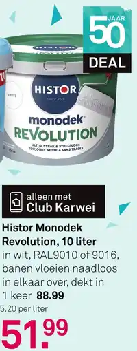 Karwei Histor Monodek Revolution aanbieding