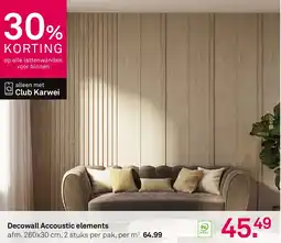 Karwei Decowall Accoustic elements aanbieding