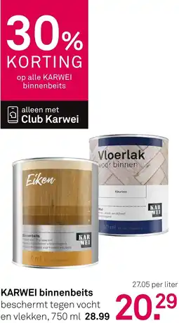 Karwei KARWEI binnenbeits aanbieding