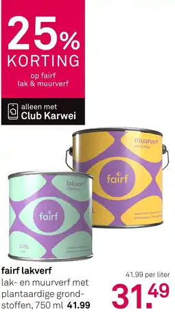Karwei Fairf lakverf aanbieding