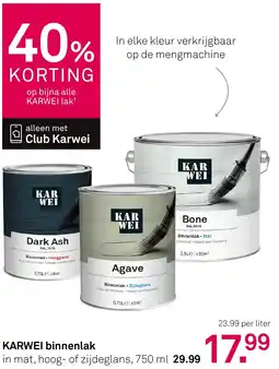 Karwei Karwei binnenlak aanbieding