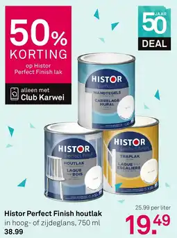 Karwei Histor Perfect Finish houtlak aanbieding
