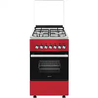 MediaMarkt WIGGO WO-E505R(RX) Fornuis - Gas - Gas / Netvoeding - Breedte 50 cm aanbieding