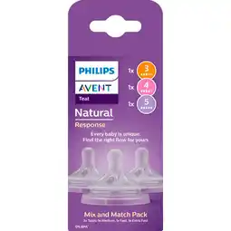Etos Philips Avent Natural Response Flesspeen Mix&Match 1m+SCY906/03 aanbieding