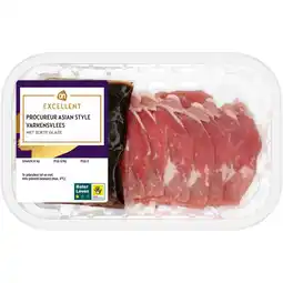 Albert Heijn AH Excellent Procureur Asian style varkensvlees aanbieding